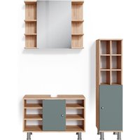 Vicco - Badmöbel-Set Fynn, Grün, 3 Teile, mit Midischrank Tür groß Vicco - Badmöbel-Set Fynn, Grün, 3 Teile, mit Midischrank Tür groß von Vicco
