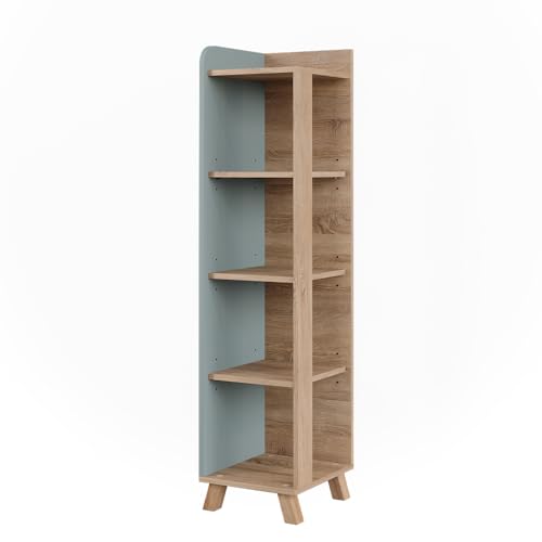 Vicco Badregal Karen, Sonoma/Blau, 30 x 128 cm mit 4 Fächern Vicco Badregal Karen, Sonoma/Blau, 30 x 128 cm mit 4 Fächern von Vicco