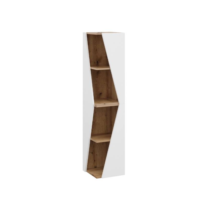 Vicco Badschrank Benno Weiß/Eiche 32 x 71 cm mit 3 Ablagen von Vicco