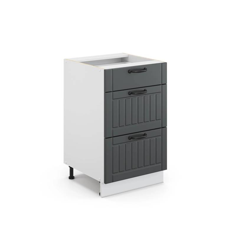 Vicco Badschrank Fame-Line Anthrazit/Weiß 50 x 82 cm ohne Arbeitsplatte von Vicco
