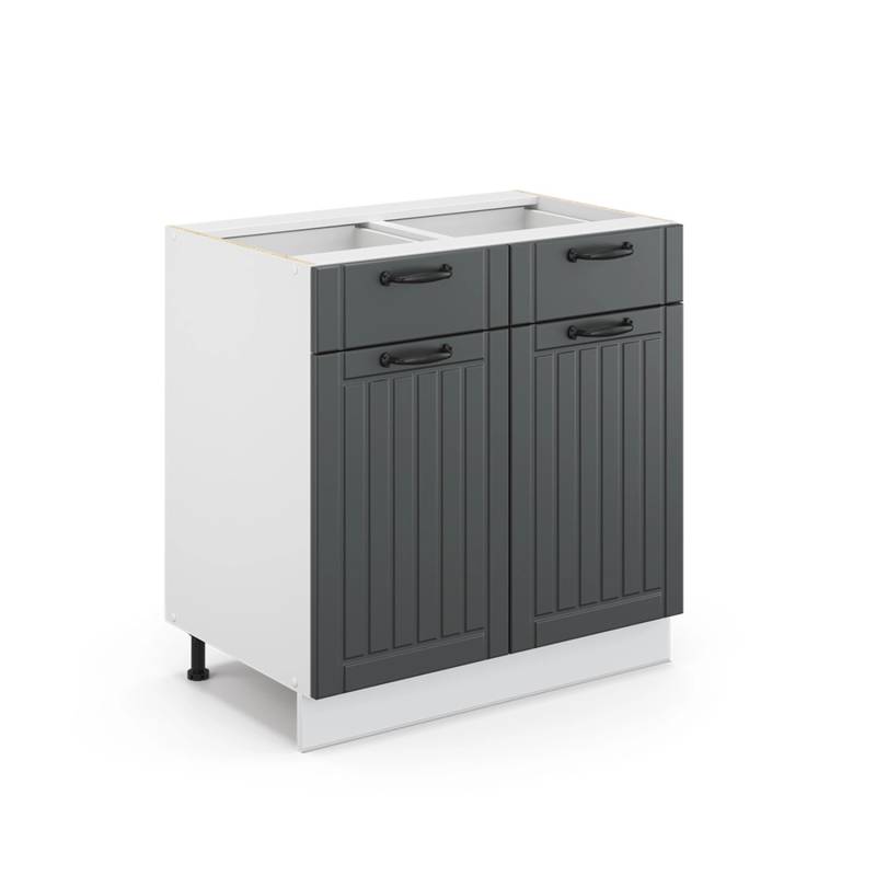 Vicco Badschrank Fame-Line Anthrazit/Weiß 80 x 82 cm ohne Arbeitsplatte von Vicco