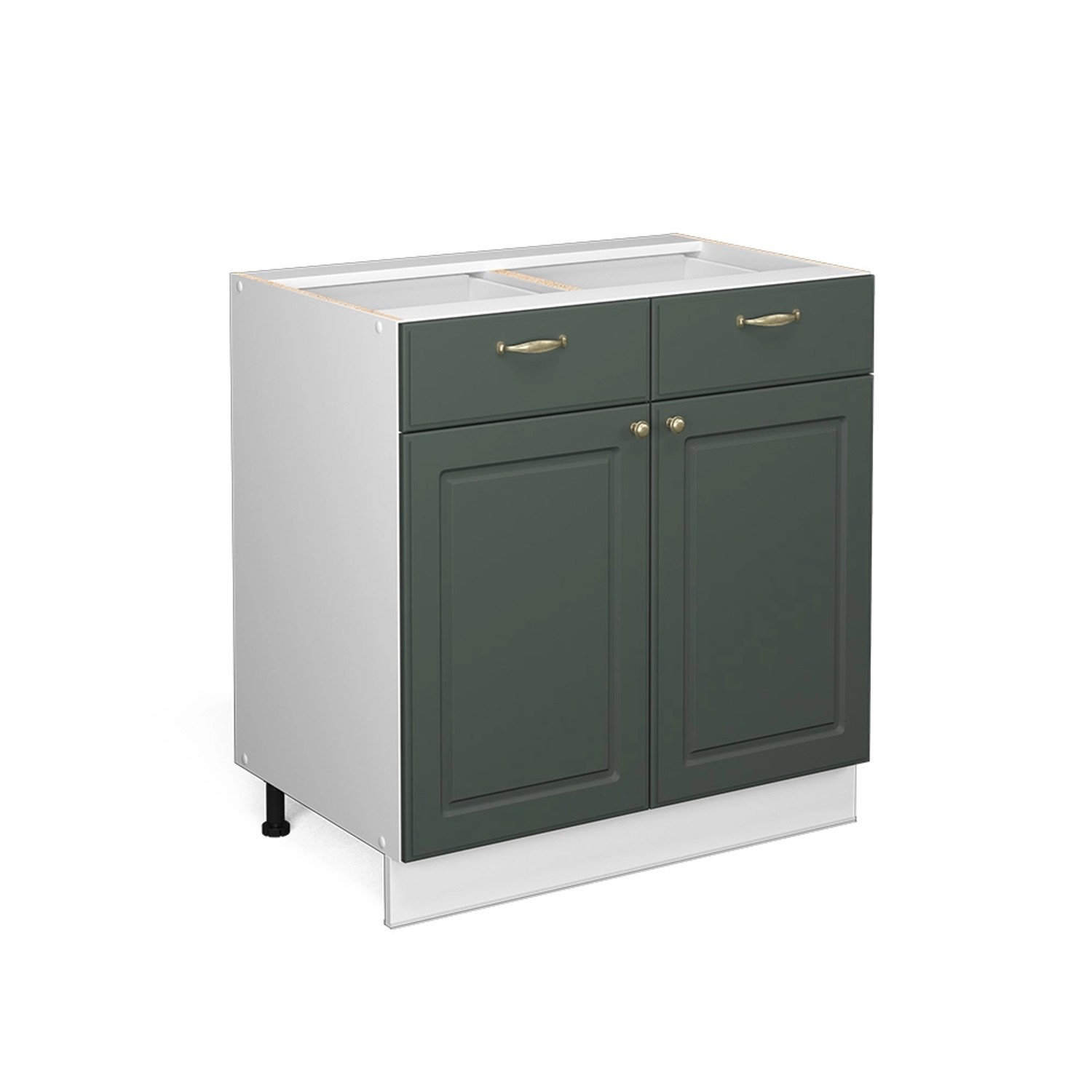 Vicco Badschrank Fame-Line Grün-Gold Landhaus/Weiß 80 x 82 cm ohne Arbeitsplatte von Vicco