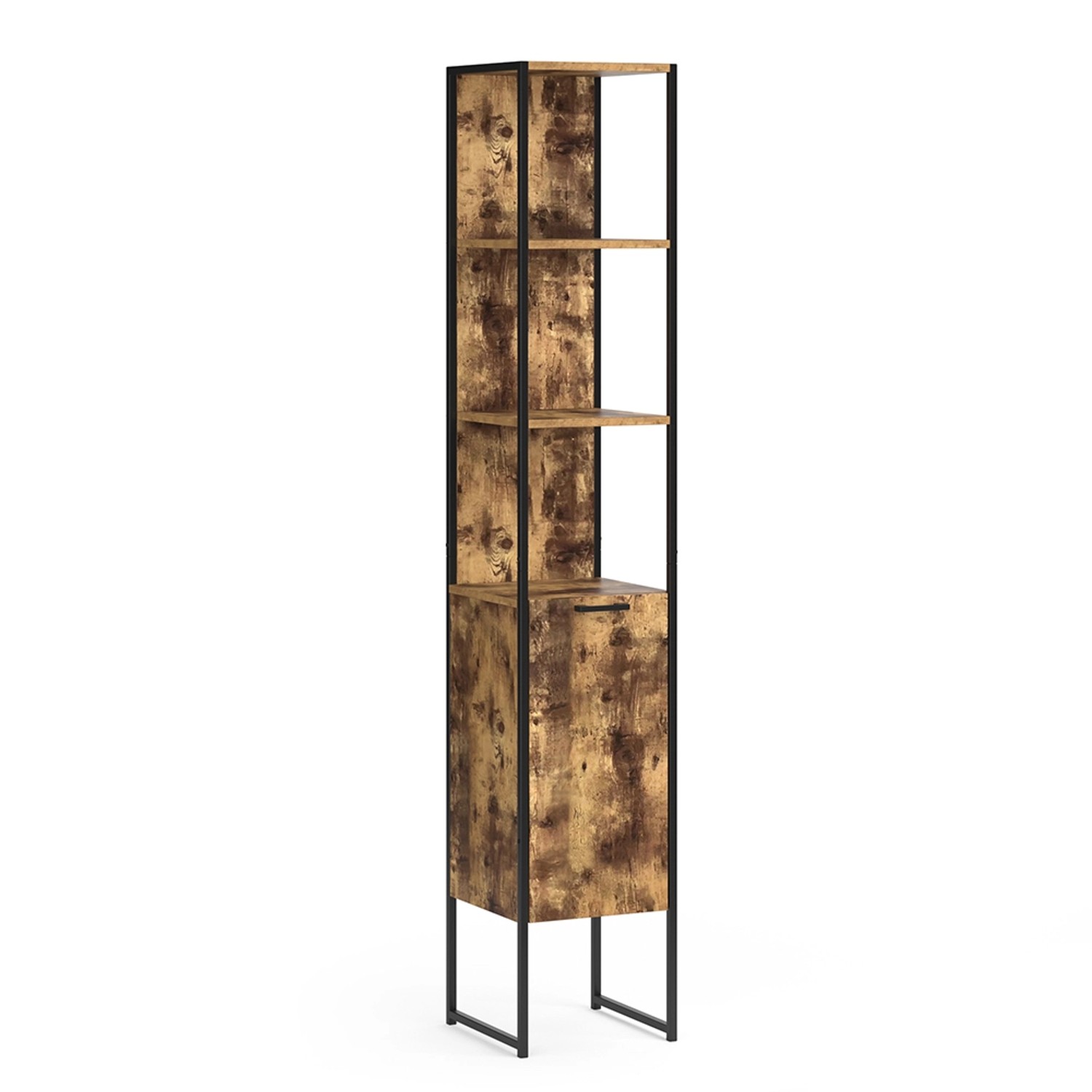 Vicco Badschrank Fyrk Eiche Rustikal/Schwarz 33 x 185 cm Vicco Badschrank Fyrk Eiche Rustikal/Schwarz 33 x 185 cm von Vicco