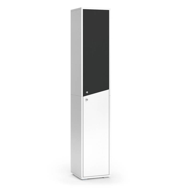 Vicco Badschrank Irida Anthrazit/Weiß 30 x 192 cm von Vicco