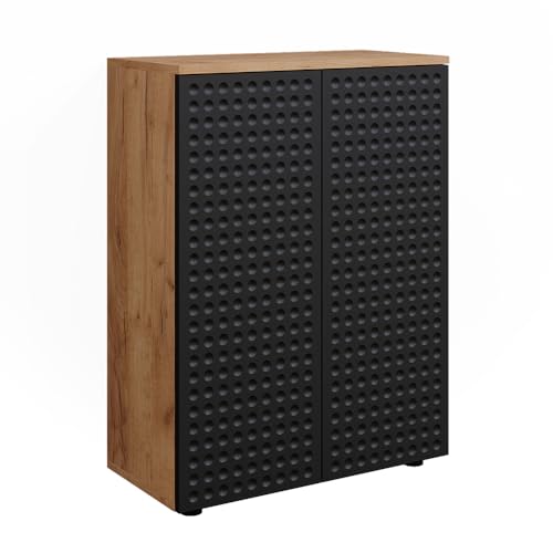 Vicco Midischrank Irma, Badmöbel, Anthrazit gepunktet, 60 x 81 cm von Vicco