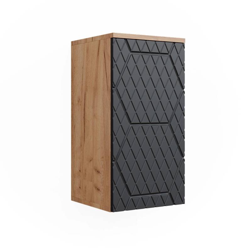 Vicco Badschrank Irma Goldkraft Eiche/Anthrazit 30 x 59 cm 2 Fächer Badezimmer von Vicco