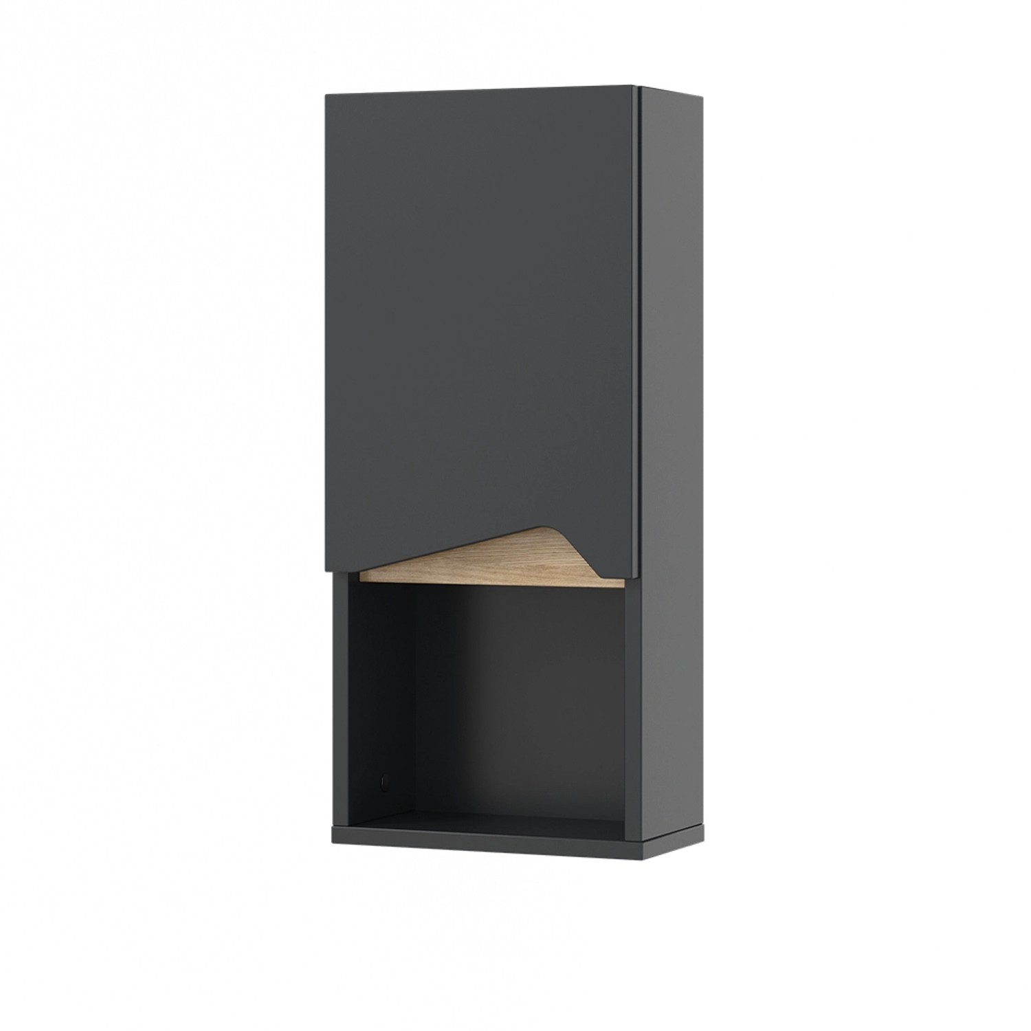 Vicco Badschrank Marelle Anthrazit/Anthrazit 30 x 67 cm mit Tür und offenem Fach Vicco Badschrank Marelle Anthrazit/Anthrazit 30 x 67 cm mit Tür und offenem Fach von Vicco
