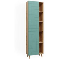Vicco - Badschrank Rudi, Mintgrün, 56 x 193 cm mit Türen, und offenen Fächern Vicco - Badschrank Rudi, Mintgrün, 56 x 193 cm mit Türen, und offenen Fächern von Vicco