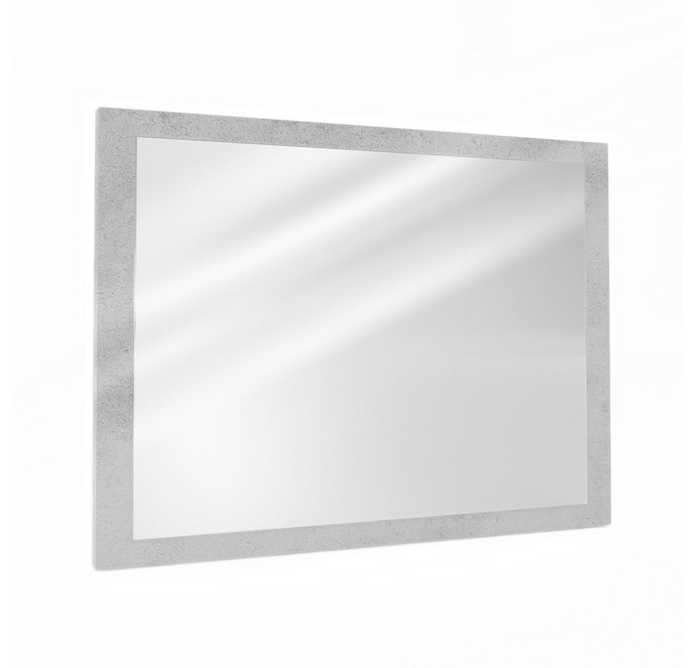 Vicco Badspiegel Badezimmerspiegel Hängespiegel 45 x 60 cm Grau Beton von Vicco