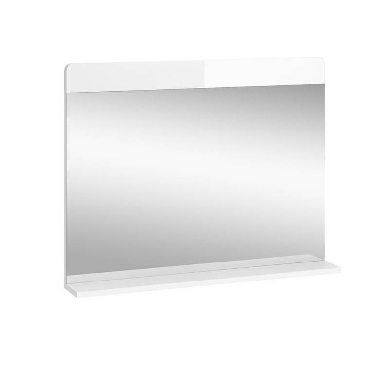 Vicco Badspiegel Izan, Weiß Hochglanz, 80.1 x 62 cm mit Regal von Vicco
