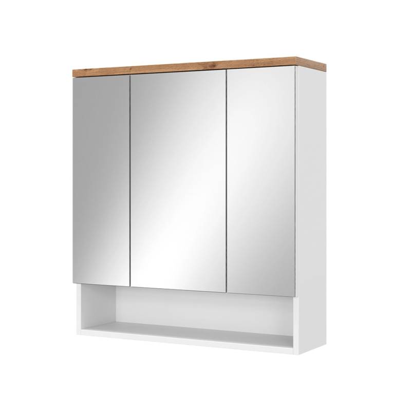 Vicco Badspiegelschrank Eden Weiß Hochglanz/Artisan-Eiche 70 x 78 cm mit 3 Türen Vicco Badspiegelschrank Eden Weiß Hochglanz/Artisan-Eiche 70 x 78 cm mit 3 Türen von Vicco