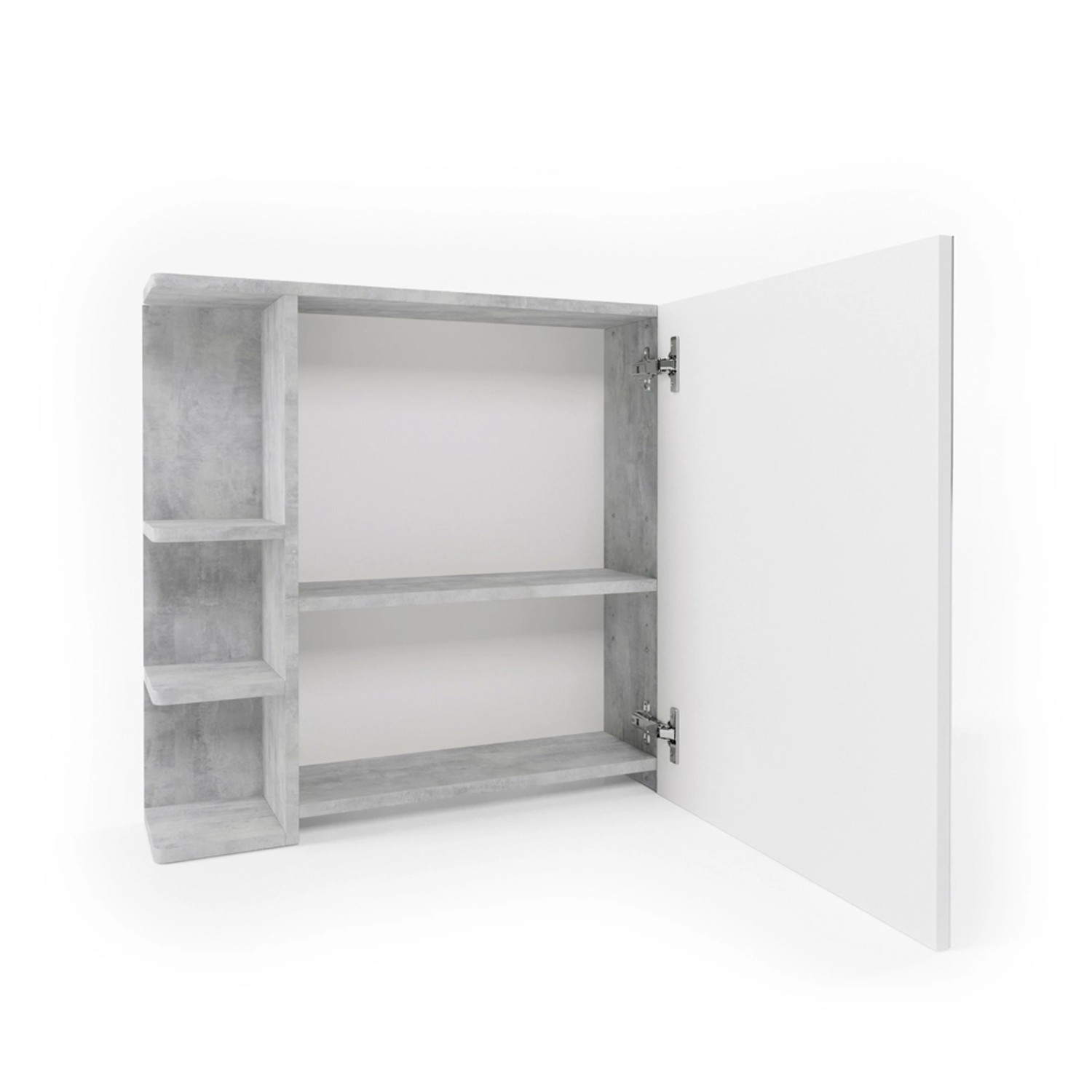 Vicco Badspiegelschrank Fynn Beton/Weiß 80 x 64 cm Vicco Badspiegelschrank Fynn Beton/Weiß 80 x 64 cm von Vicco
