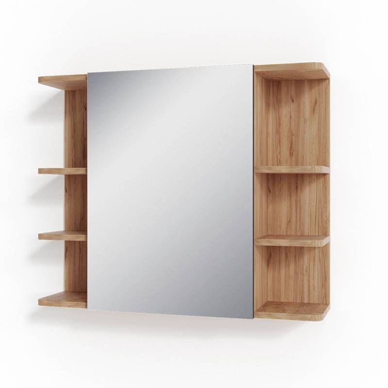 Vicco Badspiegelschrank Fynn Eiche/Anthrazit 80 x 64 cm von Vicco