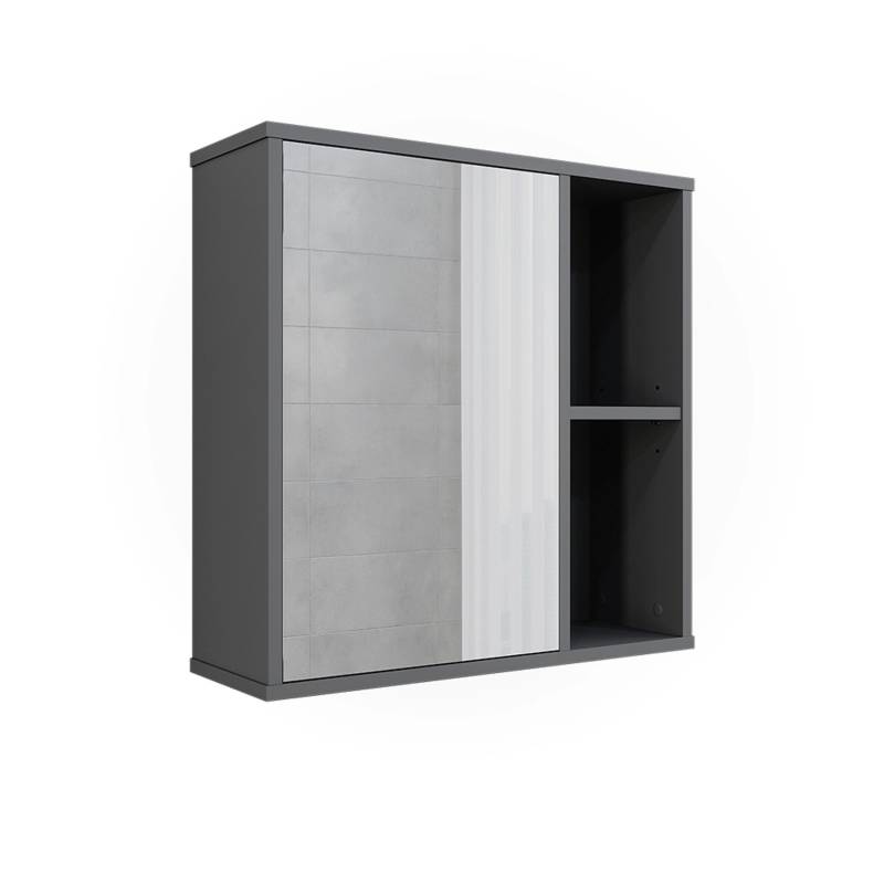 Vicco Badspiegelschrank Leano Anthrazit 60 x 60 cm von Vicco