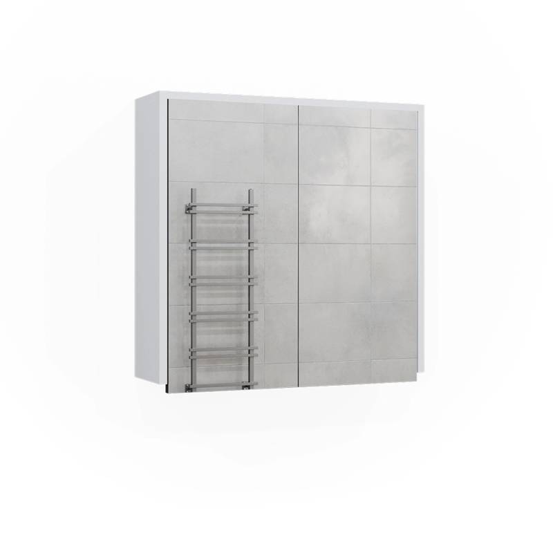 Vicco Badspiegelschrank Maltin Weiß/Anthrazit 60 x 58 cm mit Zwei Spiegeltüren Vicco Badspiegelschrank Maltin Weiß/Anthrazit 60 x 58 cm mit Zwei Spiegeltüren von Vicco