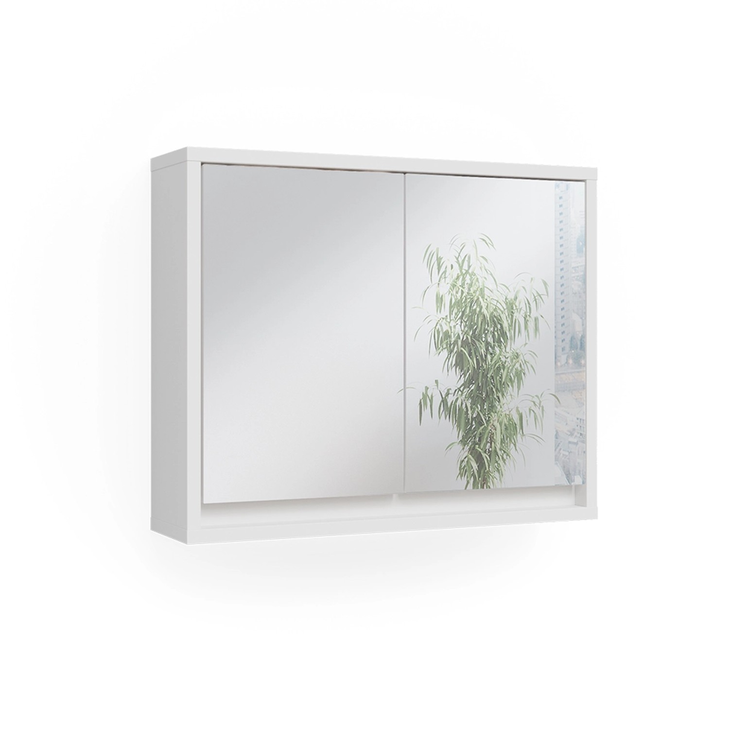 Vicco Badspiegelschrank Mila Weiß 55 x 45 cm Vicco Badspiegelschrank Mila Weiß 55 x 45 cm von Vicco
