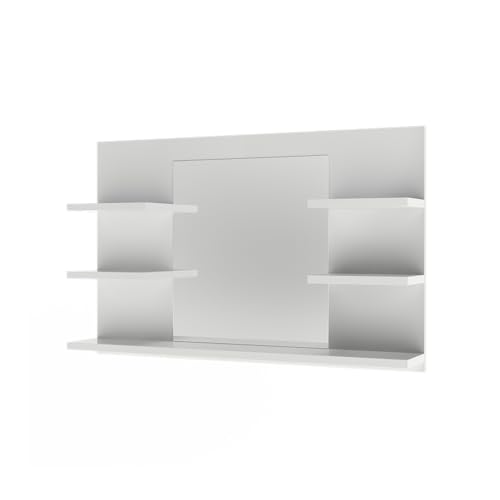 Vicco Badspiegelschrank Wilbur, Weiß, 78 x 50 cm mit Regalen Vicco Badspiegelschrank Wilbur, Weiß, 78 x 50 cm mit Regalen von Vicco