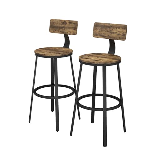Vicco Barhocker Caracas, Hocker für die Bar, Eiche rustikal, 34 x 102 cm 2er Set von Vicco