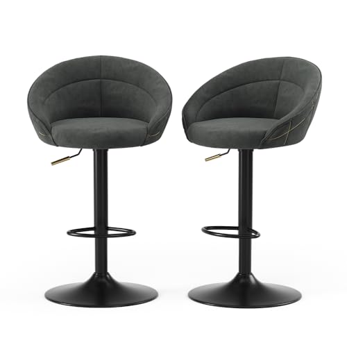 Vicco Barhocker Goldamo, Hocker für die Bar, Anthrazit, 58.5 x 84.5 cm 2er-Set von Vicco