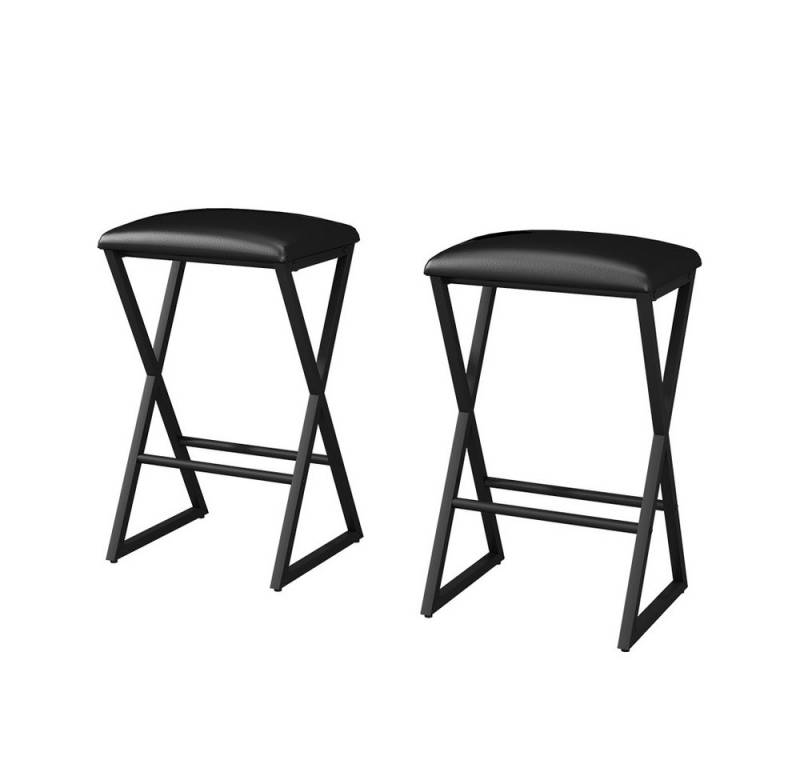 Vicco Barhocker Vault, Schwarz, 30 x 40 cm 2er Set von Vicco