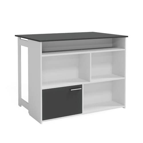 Vicco Bartisch Dominic, Anthrazit/Weiß, 116 x 37 cm 4X offene Fächer und 1x Tür Vicco Bartisch Dominic, Anthrazit/Weiß, 116 x 37 cm 4X offene Fächer und 1x Tür von Vicco