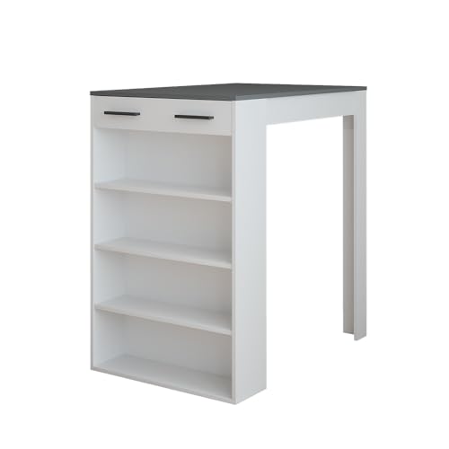 Vicco Bartisch Repose, Anthrazit/Weiß, 67 x 100 cm Vicco Bartisch Repose, Anthrazit/Weiß, 67 x 100 cm von Vicco