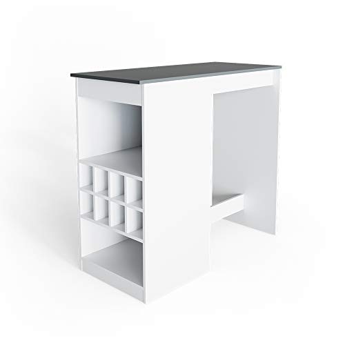 Vicco Bartisch Ross, Bartresen für Esszimmer, Anthrazit/Weiß, 115 x 50 cm von Vicco