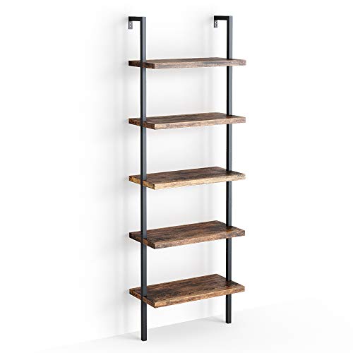 Vicco Bücherregal AVA, Eiche rustikal/Schwarz, 60 x 183 cm von Vicco