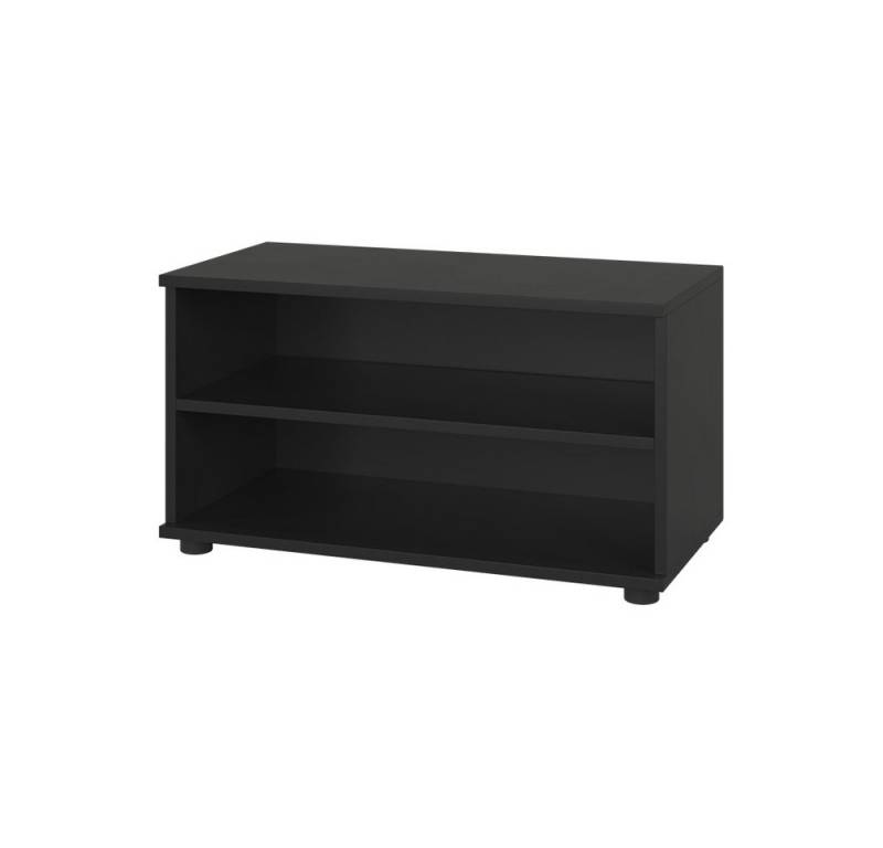 Vicco Bücherregal Berno, Schwarz, 70.8 x 38.9 cm mit 2 Fächern von Vicco