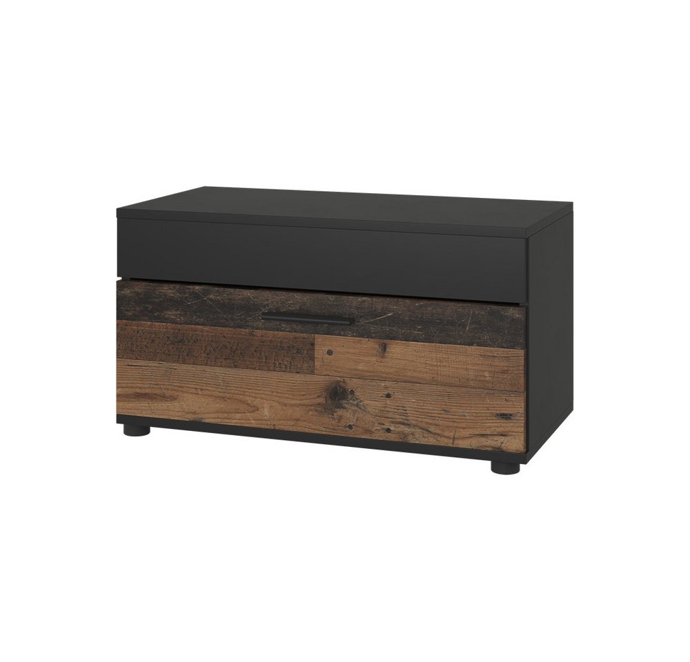 Vicco Bücherregal Berno, Schwarz/Oldstyle/Oldstyle, 70.8 x 38.9 cm mit Klapptür Vicco Bücherregal Berno, Schwarz/Oldstyle/Oldstyle, 70.8 x 38.9 cm mit Klapptür von Vicco