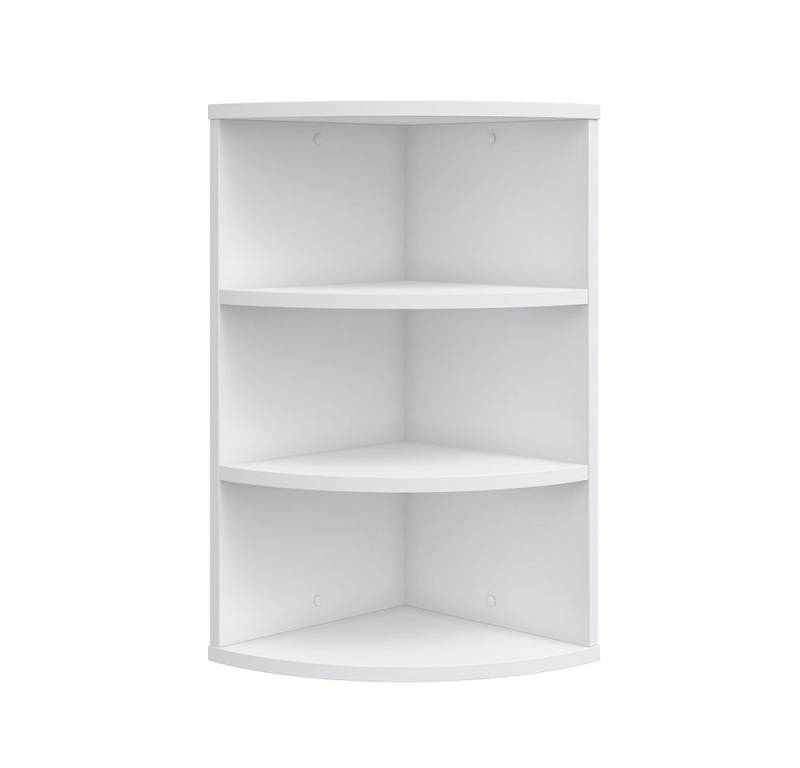 Vicco Eckregal Ecki, Weiß/Weiß, 30 x 60 cm von Vicco