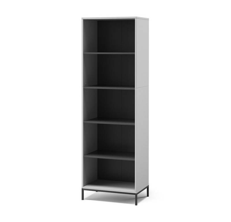 Vicco Bücherregal Eliza, Grau, 60 x 180 cm mit 5 Fächern Vicco Bücherregal Eliza, Grau, 60 x 180 cm mit 5 Fächern von Vicco