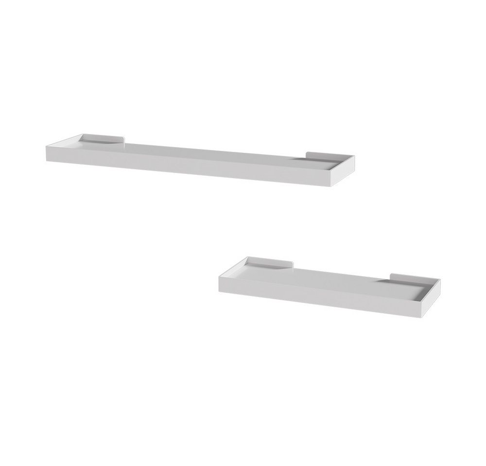 Vicco Bücherregal Erni, Weiß, 60 x 3 cm 2er-Set Vicco Bücherregal Erni, Weiß, 60 x 3 cm 2er-Set von Vicco