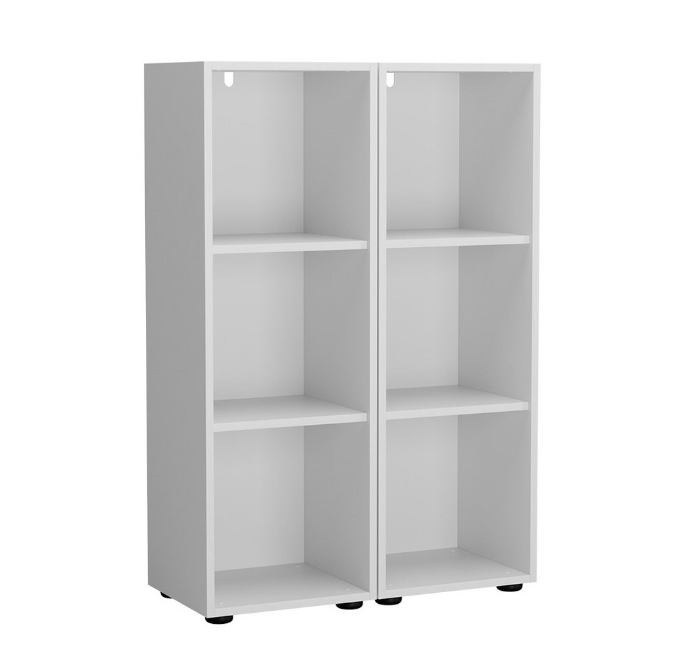 Vicco Bücherregal Estell, Weiß, 105.6 x 38.2 cm 2er-Set Vicco Bücherregal Estell, Weiß, 105.6 x 38.2 cm 2er-Set von Vicco