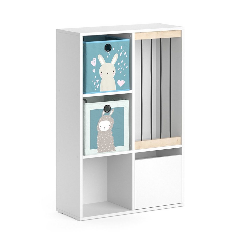 Vicco Bücherregal Luigi, Weiß, 72 x 107.8 cm mit 2 Faltboxen opt.6 Vicco Bücherregal Luigi, Weiß, 72 x 107.8 cm mit 2 Faltboxen opt.6 von Vicco