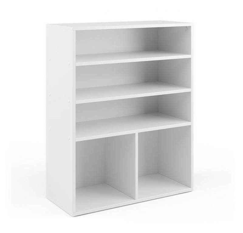 Vicco Bücherregal Luigi, Weiß, 72 x 90.2 cm 2 Fächer von Vicco