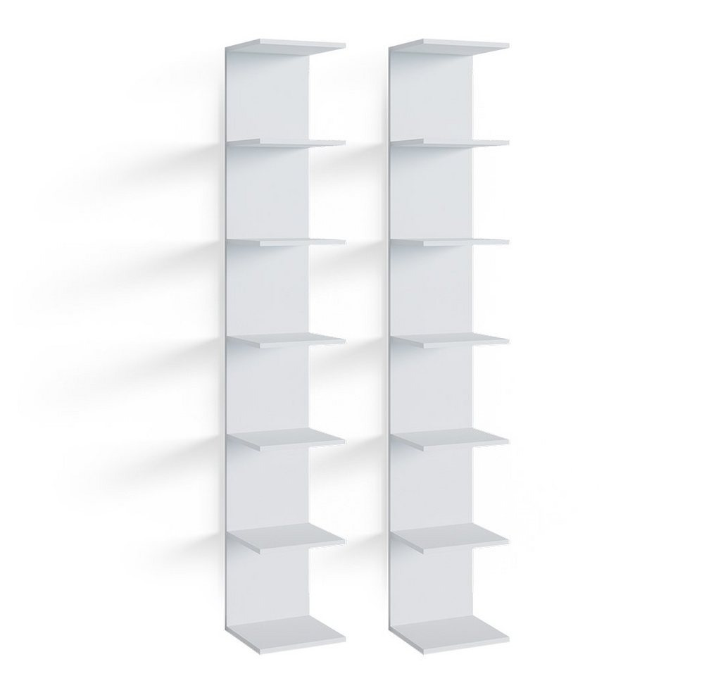 Vicco Bücherregal Paolo, Weiß, 30 x 190 cm 2er Set Vicco Bücherregal Paolo, Weiß, 30 x 190 cm 2er Set von Vicco