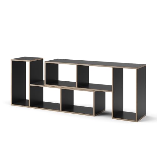 Vicco Bücherregal Tetrix, Regal für Bücher, Anthrazit, 112.8 x 56.4 cm 2er Set von Vicco