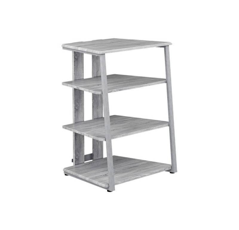 Vicco Bücherregal Tonar, Grau, 61 x 78 cm 4 offene Ablageflächen von Vicco