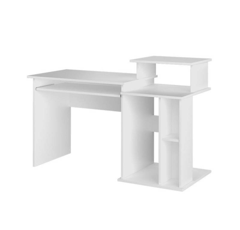 Vicco Schreibtisch Jan, Weiß, 130 x 55 cm von Vicco