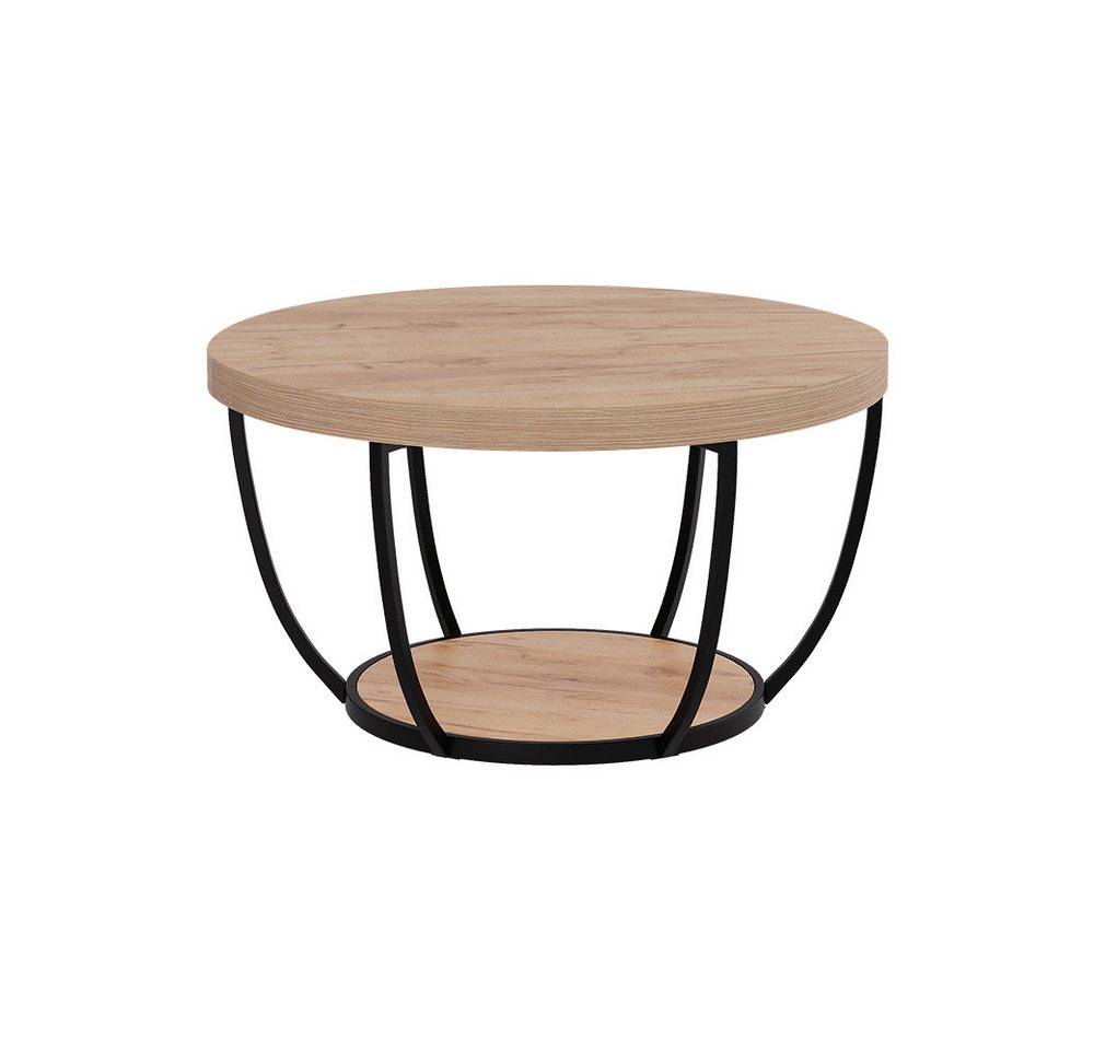 Vicco Couchtisch Arvina, Goldkraft Eiche, 80 x 80 cm von Vicco