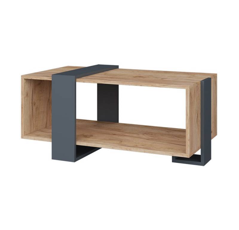 Vicco Couchtisch Aven, Anthrazit/Goldkraft Eiche, 91.5 x 52 cm von Vicco