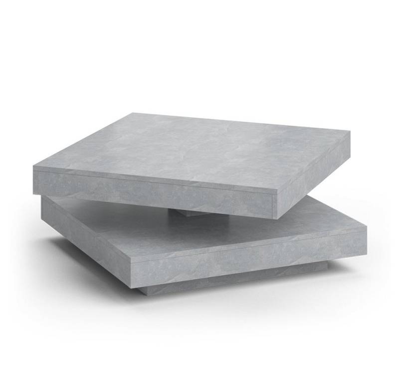 Vicco Couchtisch Elias, Beton, 70 x 70 cm, Kippbar von Vicco