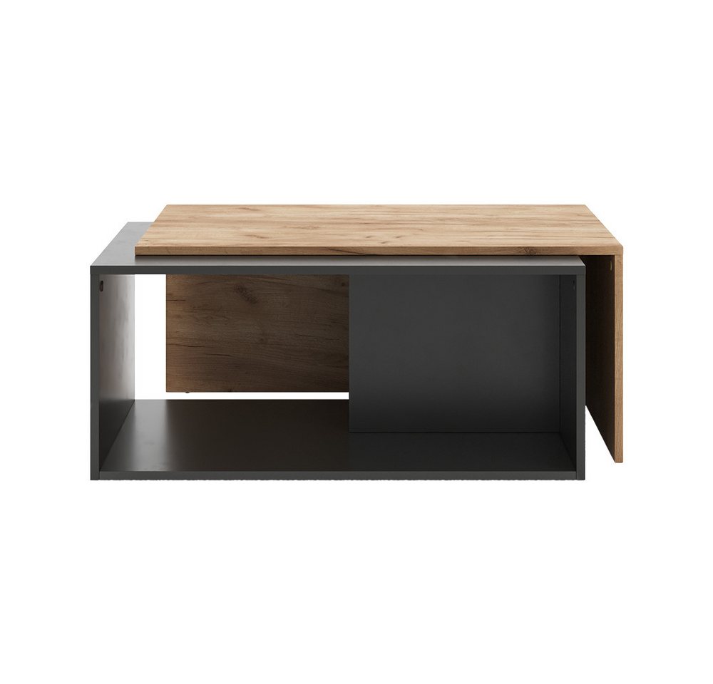 Vicco Couchtisch Paul, Anthrazit/Goldkraft Eiche, 90 x 48 cm von Vicco