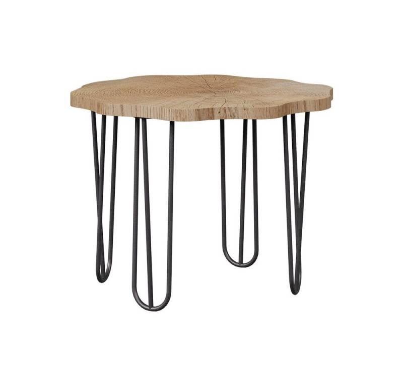 Vicco Couchtisch Ringo, Eiche/Schwarz, 60 x 60 cm von Vicco