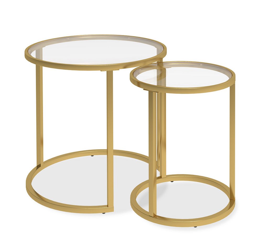 Vicco Couchtisch Sevilla, Glas, 50 x 45,5 cm 2er Set Vicco Couchtisch Sevilla, Glas, 50 x 45,5 cm 2er Set von Vicco