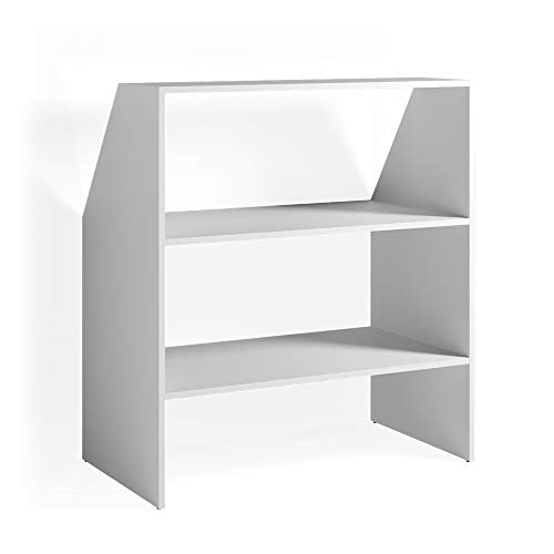 Vicco Kinderregal Weiß - 90x100x50 cm gefertigt aus Spanplatte - Bücherregal perfekt fürs Kinderzimmer, cleveres System für kleine Lieblingssachen von Vicco
