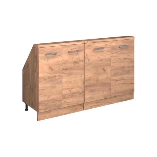Vicco Dachschrägenschrank Rion, Goldkraft Eiche, 2er Set von Vicco