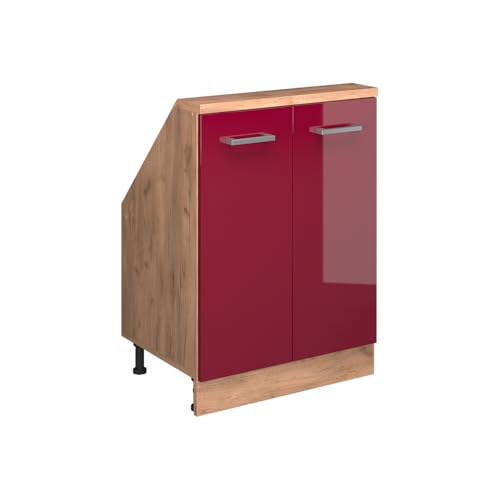 Vicco Dachschrägenschrank Rion, Goldkraft Eiche/Bordeaux Hochglanz, mit 2 Türen Vicco Dachschrägenschrank Rion, Goldkraft Eiche/Bordeaux Hochglanz, mit 2 Türen von Vicco