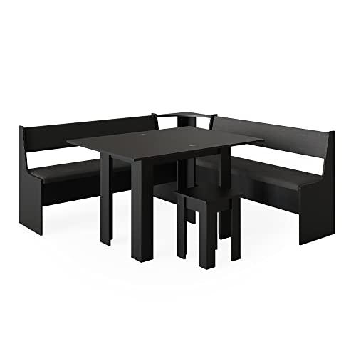 Vicco Eckbankgruppe Roman, Küchentisch, Schwarz, 180 x 180 cm mit Tisch Vicco Eckbankgruppe Roman, Küchentisch, Schwarz, 180 x 180 cm mit Tisch von Vicco